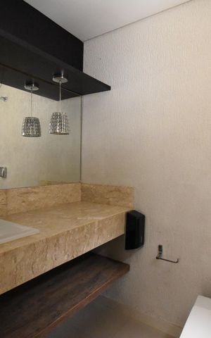 Casa de condomínio para alugar com 123m², 2 quartos e 1 vagaLavabo