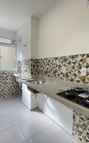 Apartamento à venda com 41m², 2 quartos e 1 vaga Apartamento à venda com 41m², 2 quartos e 1 vagaCozinha e Área de Serviço