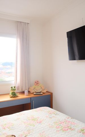 Apartamento à venda com 67m², 3 quartos e 1 vagaQuarto 1