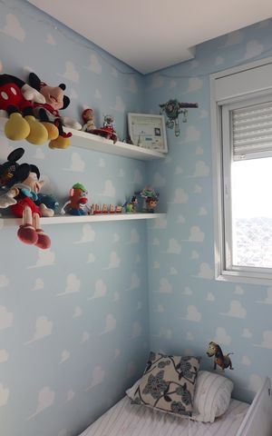 Apartamento à venda com 69m², 2 quartos e 2 vagasQuarto 2 