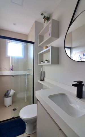 Apartamento à venda com 69m², 2 quartos e 2 vagasBanheiro Social