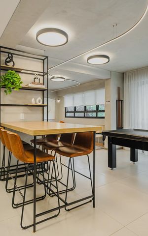 Apartamento à venda com 27m², 1 quarto e sem vagaSalão de jogos