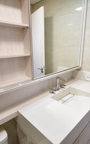 Apartamento à venda com 47m², 1 quarto e 1 vagaBanheiro