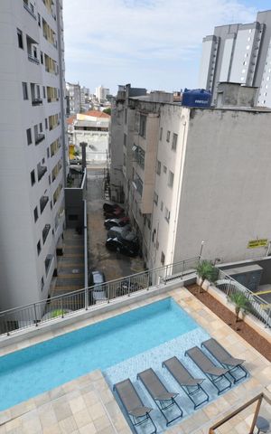 Studio para alugar com 26m², 1 quarto e sem vagaVista da Sacada da Sala/Quarto