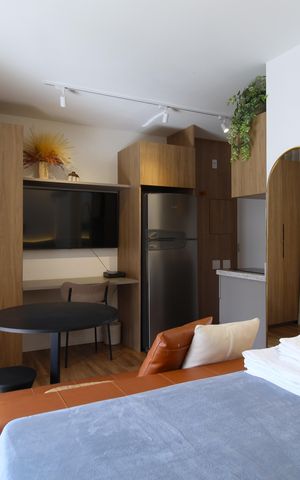 Studio para alugar com 27m², 1 quarto e sem vagaSala/Quarto