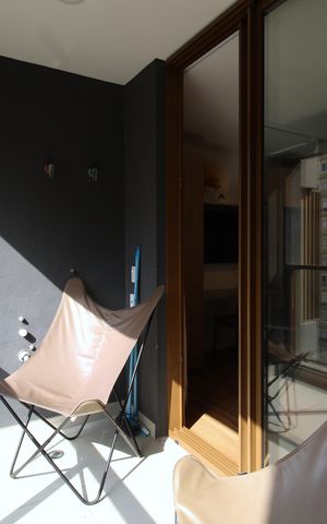 Studio para alugar com 27m², 1 quarto e sem vagaVaranda