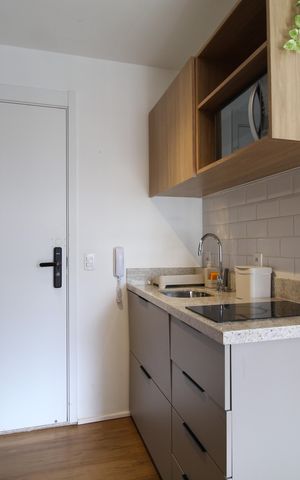 Studio para alugar com 27m², 1 quarto e sem vagaCozinha