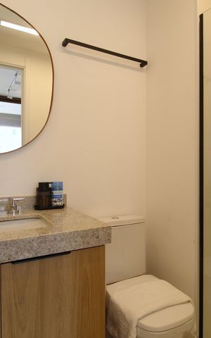 Studio para alugar com 27m², 1 quarto e sem vagaBanheiro