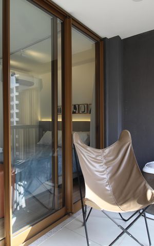 Studio para alugar com 27m², 1 quarto e sem vagaVaranda