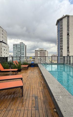 Studio à venda com 25m², 1 quarto e sem vaga