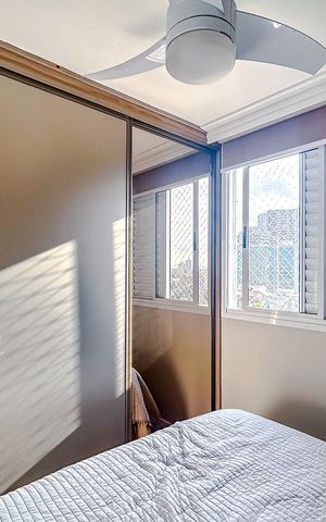 Apartamento à venda com 77m², 2 quartos e 2 vagasQuarto 2 - Suíte