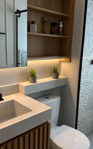 Apartamento à venda com 102m², 3 quartos e 2 vagasBanheiro da Suíte 