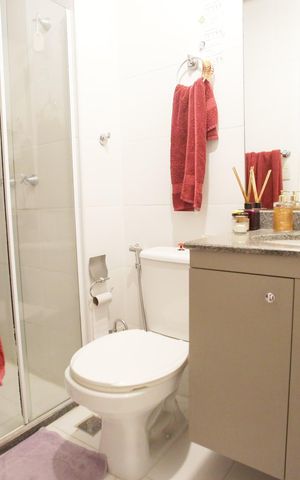 Apartamento à venda com 118m², 3 quartos e 2 vagasBanheiro da Suíte