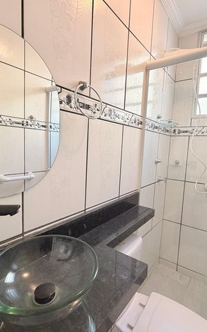 Apartamento à venda com 55m², 2 quartos e 1 vagaBanheiro Social
