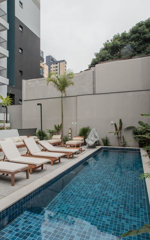 Apartamento para alugar com 25m², 1 quarto e sem vaga Apartamento para alugar com 25m², 1 quarto e sem vagaÁrea comum - Piscina