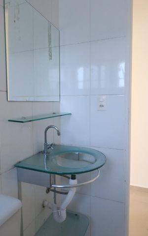 Casa para alugar com 91m², 2 quartos e 2 vagasBanheiro