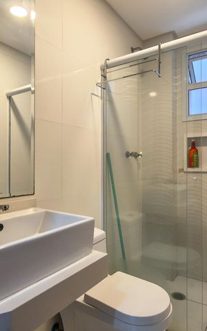 Apartamento para alugar com 149m², 3 quartos e 2 vagas Apartamento para alugar com 149m², 3 quartos e 2 vagasBanheiro da Suíte 2