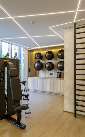 Studio para alugar com 28m², 1 quarto e sem vaga Studio para alugar com 28m², 1 quarto e sem vagaÁrea comum - Academia