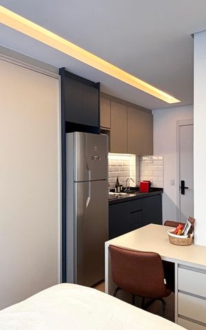 Apartamento à venda com 25m², 1 quarto e sem vaga