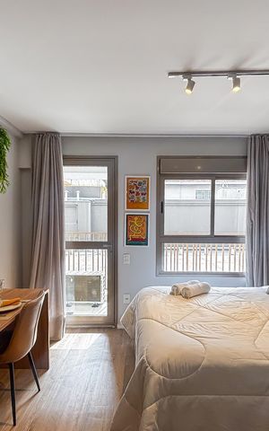 Studio para alugar com 27m², 1 quarto e sem vaga