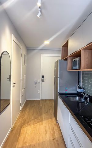 Studio para alugar com 27m², 1 quarto e sem vaga