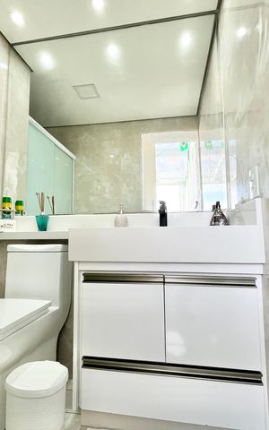 Apartamento à venda com 105m², 2 quartos e 2 vagasBanheiro Varanda gourmet 