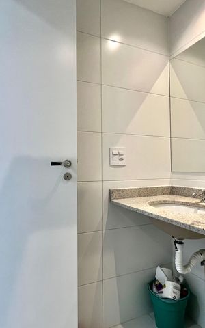 Studio para alugar com 29m², 1 quarto e sem vaga Studio para alugar com 29m², 1 quarto e sem vagaBanheiro