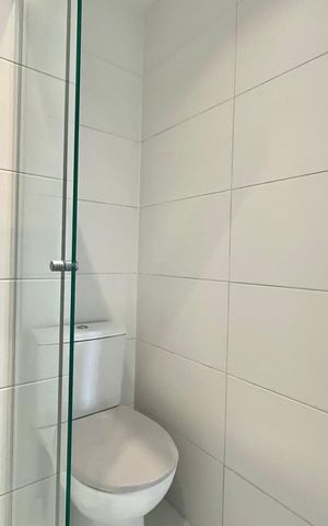 Studio para alugar com 29m², 1 quarto e sem vaga Studio para alugar com 29m², 1 quarto e sem vagaBanheiro