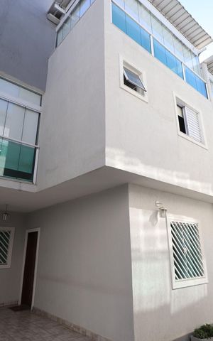 Casa de condomínio à venda com 110m², 2 quartos e 1 vagaFachada do bloco