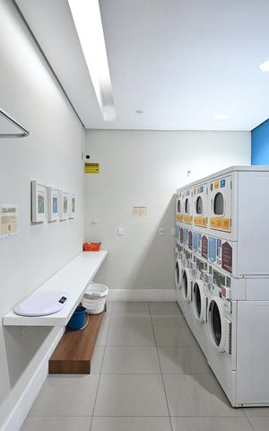 Studio à venda com 35m², 1 quarto e 1 vagaLavanderia