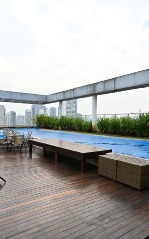 Studio à venda com 35m², 1 quarto e 1 vagaPiscina