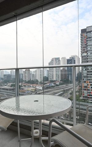 Studio à venda com 35m², 1 quarto e 1 vagaVaranda