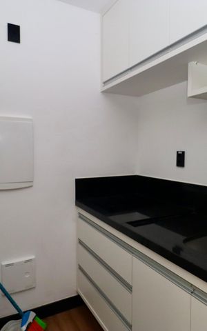 Studio para alugar com 35m², 1 quarto e 1 vaga Studio para alugar com 35m², 1 quarto e 1 vagaCozinha