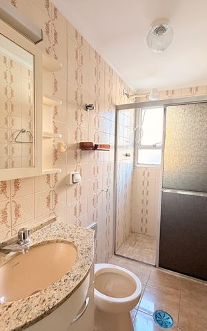 Apartamento à venda com 116m², 2 quartos e 1 vagaBanheiro Social