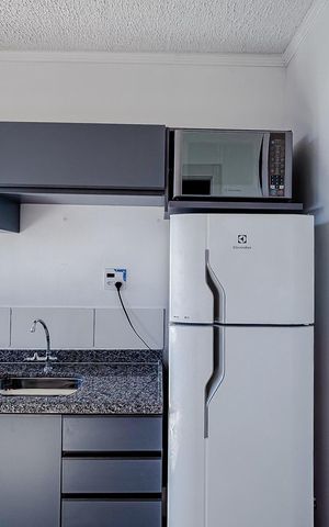 Studio para alugar com 25m², 1 quarto e sem vagaCozinha - Armários