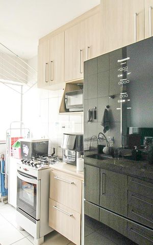 Apartamento à venda com 57m², 2 quartos e 2 vagas Apartamento à venda com 57m², 2 quartos e 2 vagasCozinha e Área de Serviço