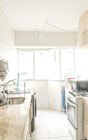 Apartamento à venda com 57m², 2 quartos e 2 vagas Apartamento à venda com 57m², 2 quartos e 2 vagasCozinha e Área de Serviço