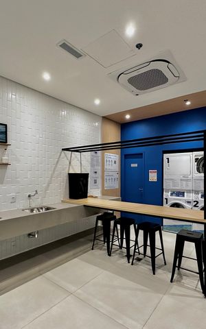 Apartamento para alugar com 34m², 1 quarto e sem vaga Apartamento para alugar com 34m², 1 quarto e sem vagaLavanderia