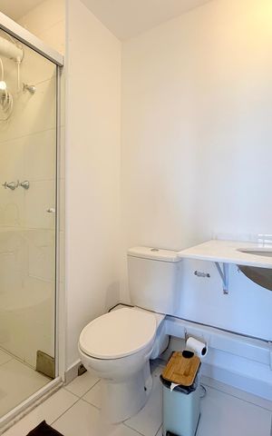 Apartamento para alugar com 34m², 1 quarto e sem vaga Apartamento para alugar com 34m², 1 quarto e sem vagaBanheiro