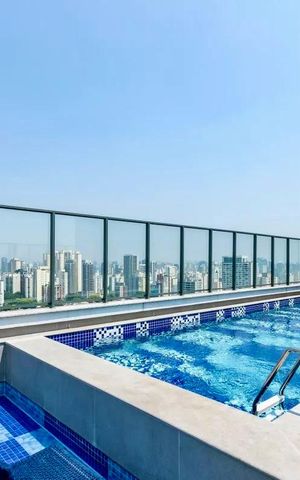 Apartamento para alugar com 38m², 1 quarto e 1 vaga Apartamento para alugar com 38m², 1 quarto e 1 vagaPiscina