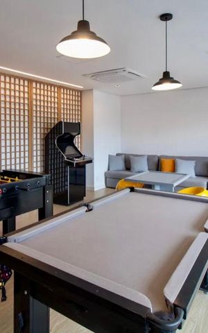 Apartamento para alugar com 38m², 1 quarto e 1 vaga Apartamento para alugar com 38m², 1 quarto e 1 vagaSalão de Jogos