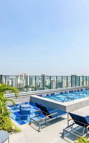 Apartamento para alugar com 38m², 1 quarto e 1 vaga Apartamento para alugar com 38m², 1 quarto e 1 vagaPiscina