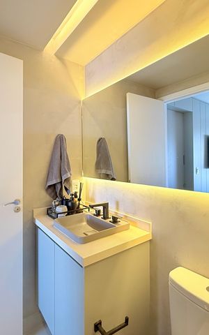 Apartamento para alugar com 38m², 1 quarto e 1 vaga Apartamento para alugar com 38m², 1 quarto e 1 vagaBanheiro Suíte