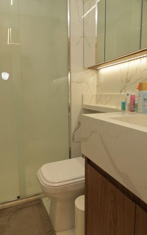 Apartamento à venda com 147m², 3 quartos e 2 vagasBanheiro da Suíte 1