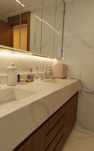 Apartamento à venda com 147m², 3 quartos e 2 vagasBanheiro da Suíte 3
