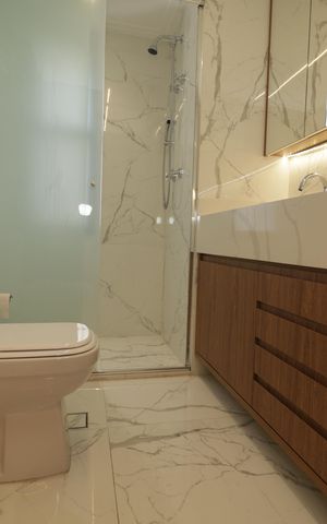 Apartamento à venda com 147m², 3 quartos e 2 vagasBanheiro da Suíte 3