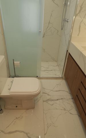 Apartamento à venda com 147m², 3 quartos e 2 vagasBanheiro da Suíte 3