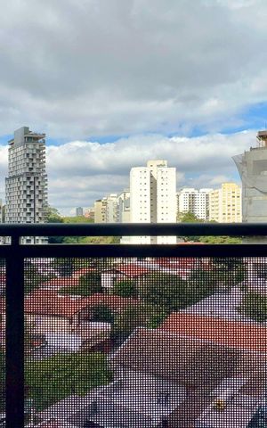 Studio para alugar com 39m², 1 quarto e sem vaga Studio para alugar com 39m², 1 quarto e sem vagaVaranda