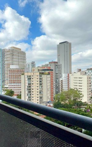 Studio para alugar com 39m², 1 quarto e sem vaga Studio para alugar com 39m², 1 quarto e sem vagaVaranda