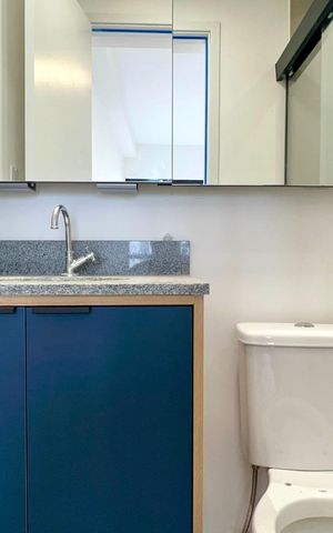 Studio para alugar com 39m², 1 quarto e sem vaga Studio para alugar com 39m², 1 quarto e sem vagaBanheiro da Suíte